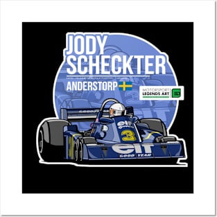 Jody Scheckter 1976 Anderstorp Posters and Art